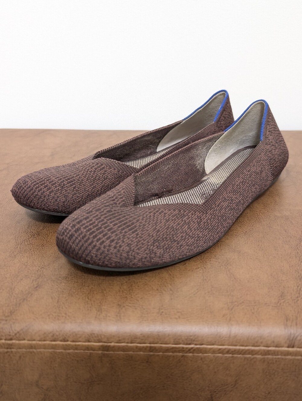 Rothy’s The Daily flat maroon textured knit flats Women’s Size 10.5